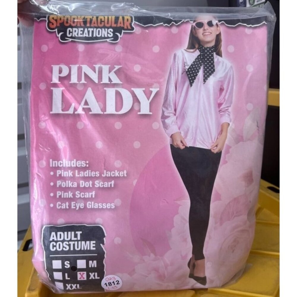 Pink Lady 50s Costume Grease Cosplay Set Size XL